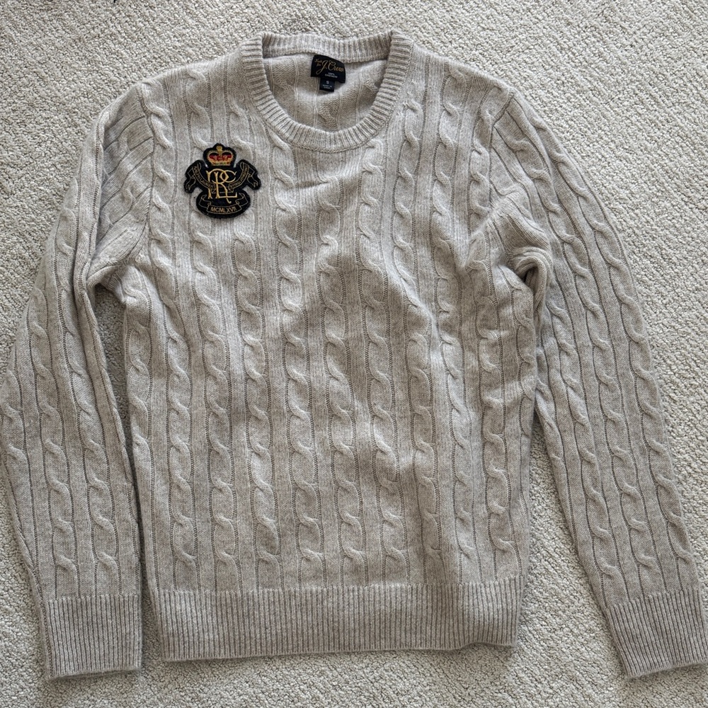 J. Crew Cashmere Cable Knit Sweater